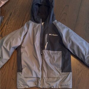 Columbia Kids' Gray and Black Jacket waterproof
